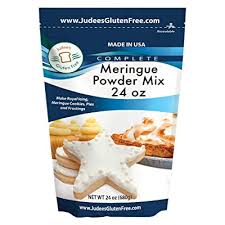 Meringue powder is a substitute for the egg whites traditionally used in meringue and is often used for baking and decorating cakes. Buy Judee S Meringue Powder Mix 1 5 Lb 24 Oz Make Cookies Pies And Royal Icing Complete Mix Just Add Water Usa Made In A Dedicated Gluten Nut Free Facility No