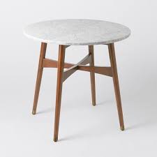 Reeve Mid Century Bistro Table West Elm With Images Bistro Table Small Dining Table Mid Century Round Table