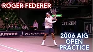 Roger federer's 2006 was more dominant than any of novak djokovic or rafael nadal's most dominant years. Roger Federer Court Level Practice 2006 Aig Open Youtube