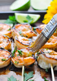 This is a wonderful summer side, or great appetizer! Marinated Grilled Shrimp The Seasoned Mom