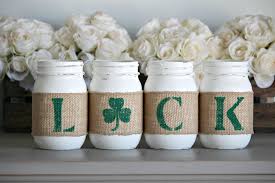 St Patrick S Day Rustic Home Decor Irish Table Decorations Jarful House Mason Jar Decorations Irish Decor St Patrick S Day Decorations
