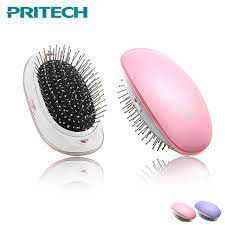 I bought this to make my hair not have static my other brush started to make my hair full of static ~ this brush makes it 1000000x worse! Pritech Electric Mini Hair Brush Negative Ionic Hair Straightener Comb Vibration Massage Anti Static Hair Brush Dropshipping Electric Hair Brushes Aliexpress