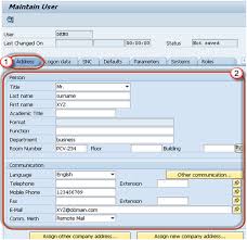Deliver the change in … Su01 How To Create A New User In Sap