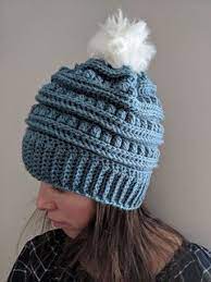 This Pattern Is For A Beanie Called The Bert It Is Worked By Creating A Ribbed Band And Worked Up From There It Crochet Hats Crochet Hat Pattern Hat Pattern