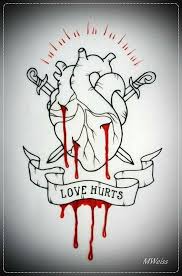 Love Hurts Heart Tattoo Bleeding Heart Tattoo Tattoo Sketches