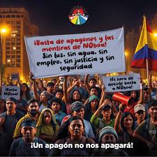 Conaie Ecuador - ¡Basta de apagones y las mentiras de Noboa! 🕯️  #DanielNoboa ha sumido al país en la oscuridad y la indignación del pueblo  no deja de crecer. No podemos quedarnos