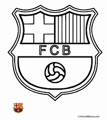 Escudo Barcelona Para Colorear