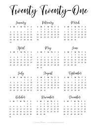 Cute 2021 printable blank calendars. 24 Pretty Free Printable One Page Calendars For 2021 Lovely Planner