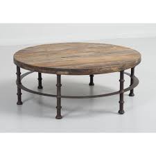 Reclaimed elm wood coffee table. Loft Reclaimed Elmwood Round Coffee Table D B Imports