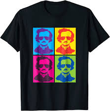 Contemporary artists visual art simpsons art pop culture artist blog art art parody famous artwork funny art. Amazon Com Edgar Allan Poe Tshirt Gift Literary Gothic Pop Art Colors Clothing