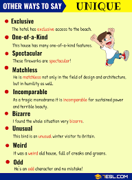 Unique Synonym Useful Synonyms For Unique In English 7 E S L Learn English Words English Vocabulary Words Learn English Vocabulary