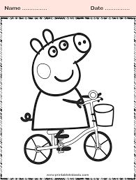 Teach your child how to identify colors and numbers and stay within the lines. Printable Peppa Pig Coloring Pages For Kids Printablekidsedu Com