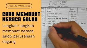 Contoh neraca lajur dan cara membuat neraca lajur. Cara Membuat Jurnal Penyesuaian Perusahaan Dagang Metode Ikhtisar Laba Rugi Youtube