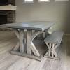 Lime washed farmhouse tables and benches bespoke sizes country. 1