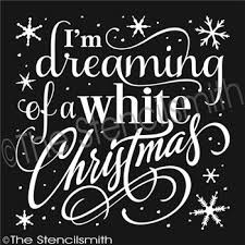 Black And White Christmas Movie I M Dreaming Of A White Christmas Stencil Typograp Christmas Stencils White Christmas Christmas Words