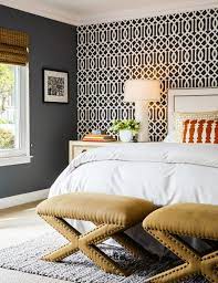 Modern master bedroom with wallpaper accent wall modern wallpaper bedroom modern master bedroom master bedroom wallpaper. 65 Bedrooms With Wallpaper Accent Walls Shelterness