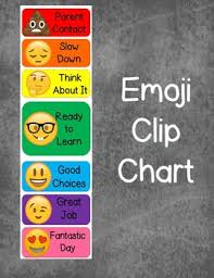 emoji behavior clip chart worksheets teaching resources tpt