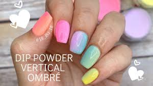Diy Dip Powder Vertical Ombre Bright Spring Nails Youtube In 2020 Nail Dipping Powder Colors Acrylic Dip Nails Dip Nail Colors