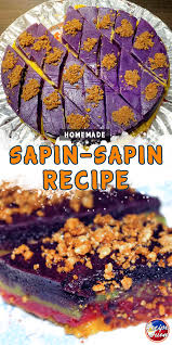 Colorful Filipino Sapin Sapin Sticky Rice Cake Recipe Sapin Sapin Recipe Filipino Food Dessert Filipino Recipes