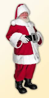 Comes with two hats, a bracelet with bells, white wig and beard. Our Suits Santa Co Llc