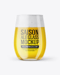Download Tester Glass With Saison Ale Mockup In Cup Bowl Mockups On Yellow Images Object Mockups Yellowimages Mockups