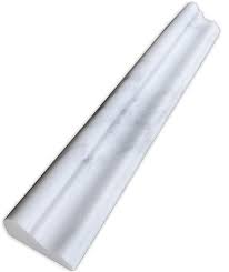 I heard that is called the california cut and that is not acceptable in high end work. 12 95 Chair Rail Carrara Crown Mercer Molding 12 Honed Marble Trim
