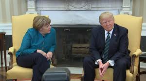 Astonishingly, according to this video, she. Trump Appears To Ignore Requests For A Handshake With Angela Merkel Youtube