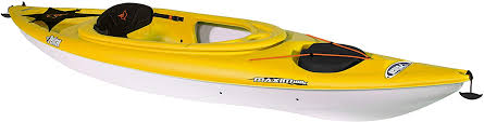 Perfectly tailored to newcomers, this boat offers one of the most stable rides thanks to its hull design. Amazon Com Pelican Maxim 100x Sit In Recreational Kayak Kayak 10 Foot Lightweight One Person Kayak Perfect For Recreation Yellow One Size Sports Outdoors