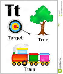 These open as a pdf file and can print eight flashcards per page. Illustration About Cute And Colorful Alphabet Letter T With Set Of Illustrations A Alphabet Preschool Alphabet Activities Preschool Preschool Alphabet Learning