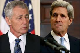 In Chuck Hagel and John Kerry, a wariness of war