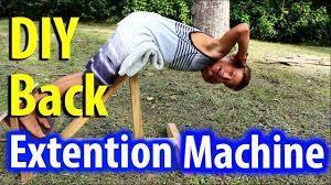 Legendary trainer vince gironda describes the movement as follows: Home Made Lower Back Extention Machine Diy Gym Equipment Kid Prepper Youtube