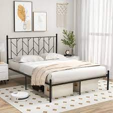 Costway Queen Size Metal Platform Bed