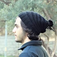 Black Slouchy Hat, Womens Winter Fashion, Gift for Her, Womens Gift, Mens  Winter Hat