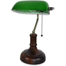 Saw something that caught your attention? Mzstech Desk Lamp Bankers Lamp Office Lamp White Glass Shade Pull Switch And Led Light Bulb 4w Green Birch Base Amazon De Beleuchtung