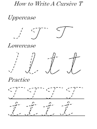 The other is a cursive capital j worksheet that allows you to trace the proper way to write a cursive j. Practice Worksheets For Cursive T Capital Upper And Lowercase T Printerfriendly