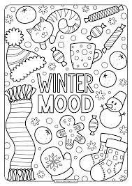 These free, printable summer coloring pages are a great activity the kids can do this summer when it. Free Printable Winter Mood Pdf Coloring Page
