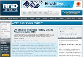 Rfid tags rfid tags are available in three configurations: Vw Slovakia Optimizes Vehicle Movement With Rtls Sewio Rtls