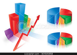 Graph Charts Stock Vector