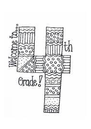 Color 4th grade level math concepts such as rounding, factors, and angles. Welcome To 4th Grade Teacher Name First Day Of School Grade