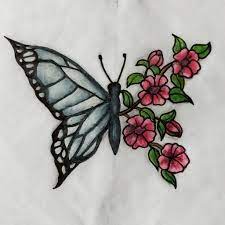 Butterfly Tattoo Design Butterfly Tattoo Designs Flower Drawing Butterfly Drawing