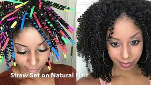 …then holding a twist a hair strands on straw or pen.we rounded up the best protective hairstyles for transitioning to natural hair. Straw Set On Natural Hair Youtube