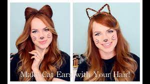 I hope you enjoy this video and find it helpful :) happy halloween!check out my work:ht. 2 Ways To Make Cat Ears With Your Hair Youtube