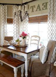 Brookstone® saville kitchen window curtain tier pair and valance. 67 Stunning Farmhouse Kitchen Curtains Decor Ideas Dining Room Decor Farmhouse Dining Dining Room Layout