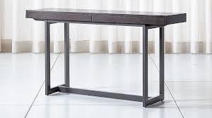 Archive Grey Console Table Reviews Crate And Barrel In 2020 Gray Console Table Sofa Table With Storage Living Room Console