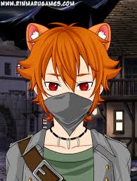 He wears black and red ornate clothing with a crucifix pendant that hides a little dagger. Mega Anime Avatar Creator Red Haired Guy With Mask By Thekawaiipsycho666 On Deviantart