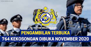 Berikut merupakan maklumat iklan kerja kosong yang ditawarkan oleh majikan terlibat. 764 Kekosongan Jawatan Dibuka Kastam Diraja Malaysia Sebagai Pembantu Penguasa Kastam Gred Wk19