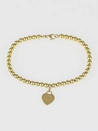 Shop new and gently used tiffany & co. Tiffany Co 18k Gold Return To Tiffany Bead Mini Heart Tag Bracelet Yoogi S Closet