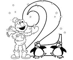 Elmo And The Number Two Sesame Street Coloring Pages Pbs Kids Sprout Elmo Coloring Pages Birthday Coloring Pages Sesame Street Coloring Pages