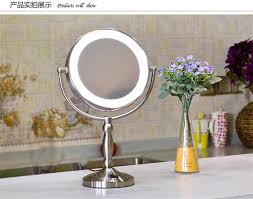 High Light Led Ring 9 Double Faced Desktop Makeup Vanity Mirror Cosmetic Beauty Mirror Mirror Child Mirror Papermirror Light Aliexpress