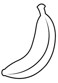 Kids can color it in different shades of yellow and green by looking at a real banana as a model. Banana Coloring Page Banana Coloring Page Fruit Coloring Pages Vegetable Coloring Pages